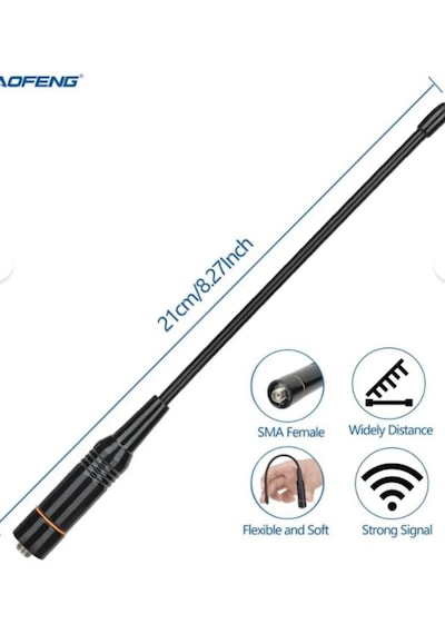 Baofeng Zastone Uv82 5r 888 999 Vhf-uhf Dişi 21cm Dual Band Dişi Telsiz Anten