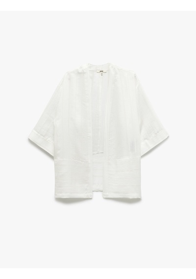 Koton Cepli Bol Kalıp Çizgili Keten Karışımlı Kimono Bej Çizgili 5sak50153uw Ekru Çizgili Çok Renkli Koton Cepli Bol Kalıp Çizgili Keten Karışımlı Kimono Bej Çizgili 5sak50153uw Ekru Çizgili Çok Renkli