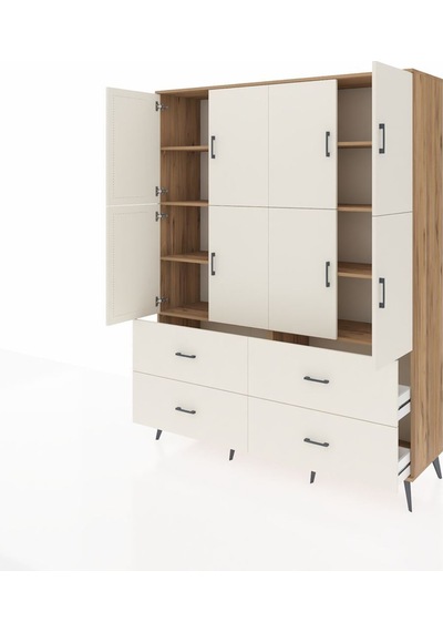 Hyperion Gardrop 8 Raflı 4 Çekmeceli 8 Kapaklı 176x44x221 Çam-aytaşı Aytaşı Hyperion Gardrop 8 Raflı 4 Çekmeceli 8 Kapaklı 176x44x221 Çam-aytaşı Aytaşı
