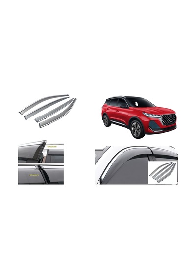 Chery Tiggo 8 Pro 2021+ Kromlu Cam Rüzgarlığı 4 Lü Sports Style