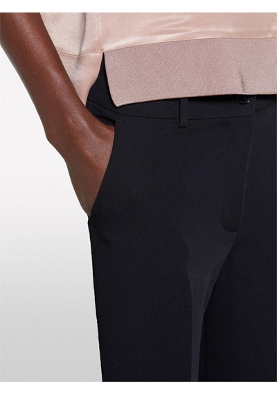 Sisley Streç Viskozlu Fransız Cepli Pantolon Kadın Siyah Pantolon - 325p4kvxle02x