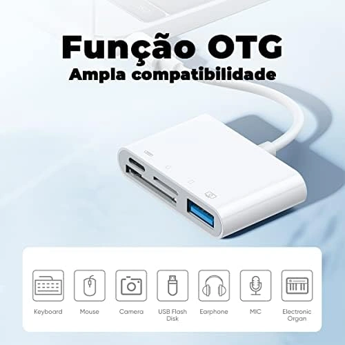 S-h142 Lightning - Usb Otg Kart Okuyucu 4 İn 1