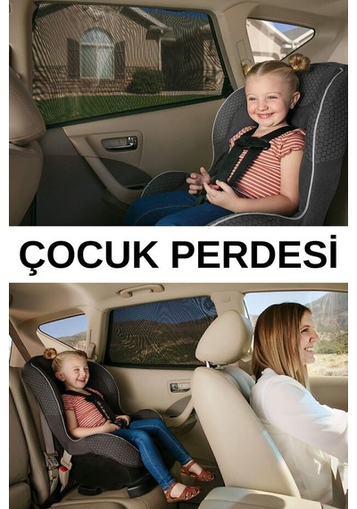 Araba Yan Cam Perdesi Araç Güneşlik Çocuk Bebek Seyahat Emzirme Perdesi Oto Güneşlik Perde Araç Içi Güneşlik Sinekliği 1