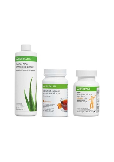 Hedef Set - Erkek Enerji Aloe Vera, 50gr Şeftali Çayı, Erkek Vitamin Tableti