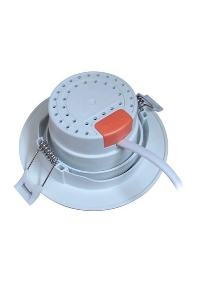 1 Adet Cata Ct 5204 Akik Beyaz Kasa 7w Sıva Altı Led Spot Beyaz Işık 6400k Renkli