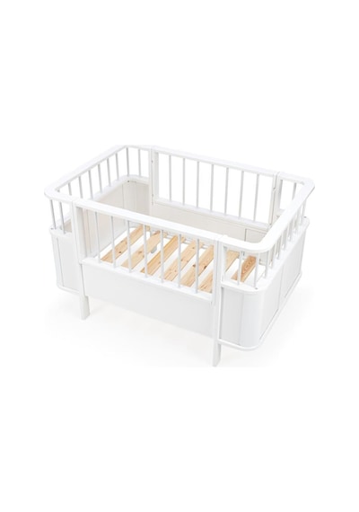Tommybaby Bella Büyüyen Beşik Karyola 80x130 Beşik Normal Model Beyaz