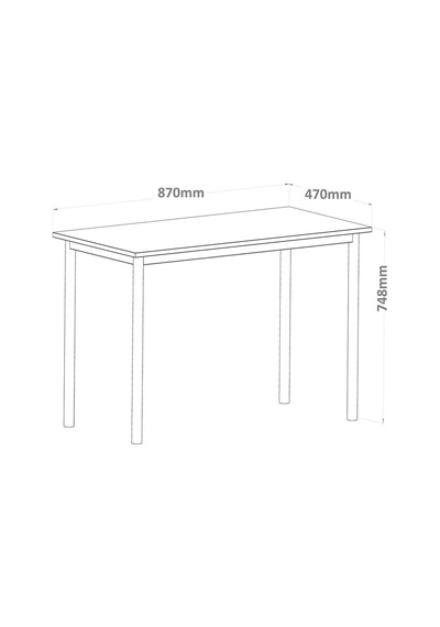 Viva Çalışma Masası Bilgisayar Masası Ofis Masası 87cm X 47cm Atlantik Çam - Siyah Viva Çalışma Masası Bilgisayar Masası Ofis Masası 87cm X 47cm Atlantik Çam - Siyah