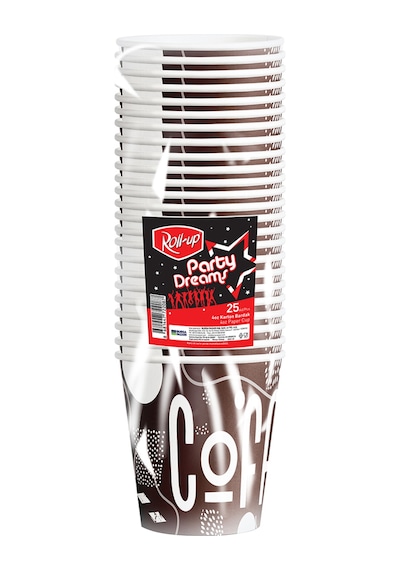 Roll-up Party Dreams Karton Bardak 4oz 25'li 2,6 G 2 Adet Çok Renkli