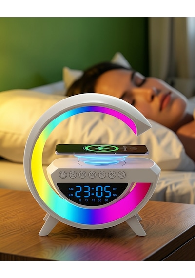 Rgb Kablosuz Hoparlör Bluetooth Usb Fm Tf Kart Destekli