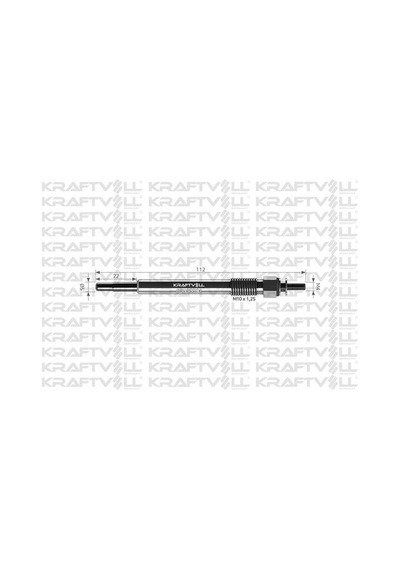 Kraftvoll 05030091 Kızdırma Bujisi 11v Perkıns 2666a014