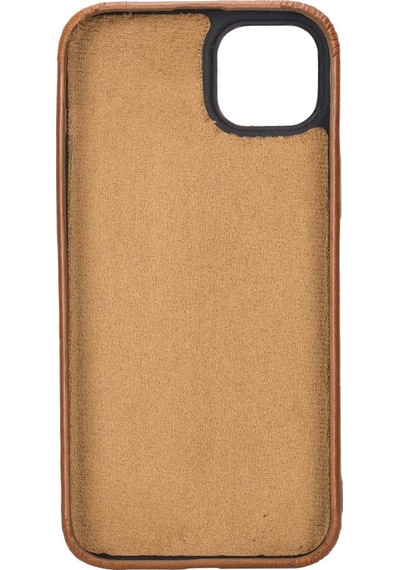 Apple Uyumlu iPhone 15 Plus Deri Arka Kapak Rock Rst2e