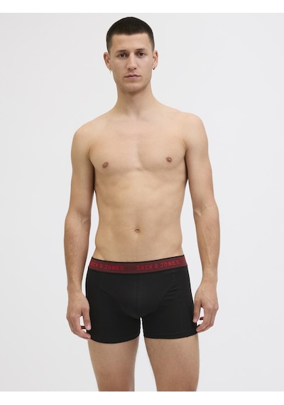 Jack & Jones Erkek 5'li Boxer Paketi - Twisted - 12293346 Fiery Red