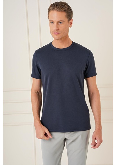 Efor Comfort Fit Bisiklet Yaka Esnek Pamuk Casual Lacivert Tişört Ts 885 Lacivert Efor Comfort Fit Bisiklet Yaka Esnek Pamuk Casual Lacivert Tişört Ts 885 Lacivert