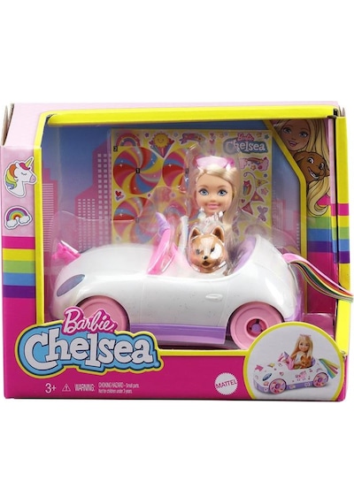 Barbie Chelsea  Bebek ve Arabası  GXT41