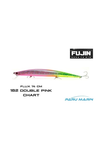Fujin Flux 140mm 18gr Floating Maket Balık 182 Double Pink Chart