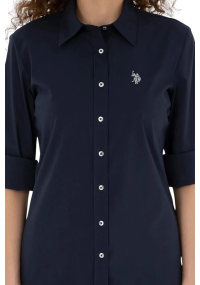 U.S. Polo Assn. Kadın Uzun Kollu Basic Gömlek 1840369 Lacıvert
