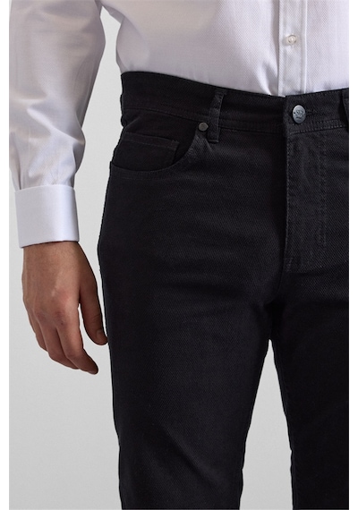 Süvari Siyah Slim Düz Casual Pantolon Pn2020500647-s09 Siyah