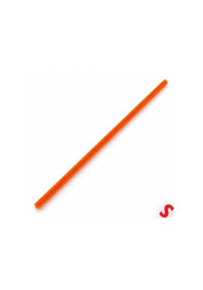 Şönil Çubuk 8 Mm Kalınlık 30 Cm Uzunluk, 100 Adet - Turuncu