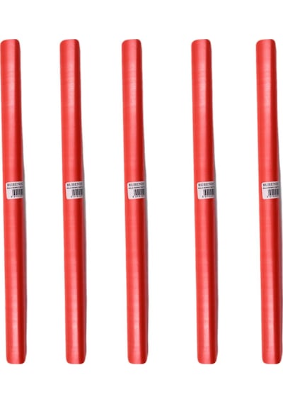Rubenis Buzlu Rulo Defter Kabı 40x150 cm 5 Adet Kırmızı