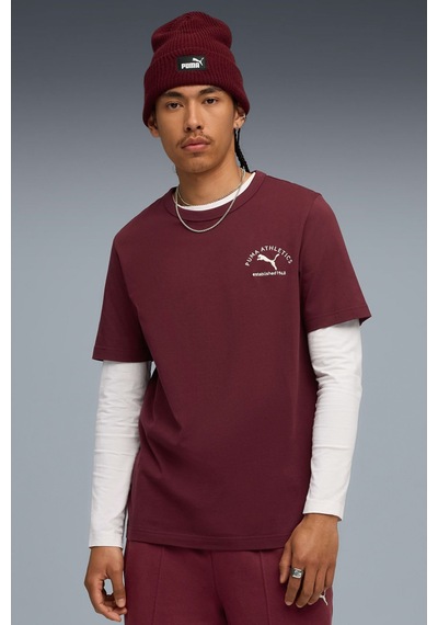 Puma Class Graphic Tee Bordo Erkek Kısa Kol T-shirt 000000000102266092 Bordo