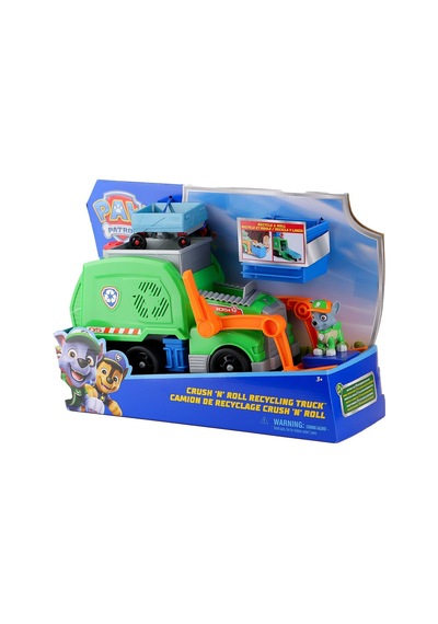Spm-6071248 Paw Patrol Rocky İle Crush N Roll Geri Dönüşüm Kamyonu Paw Patrol