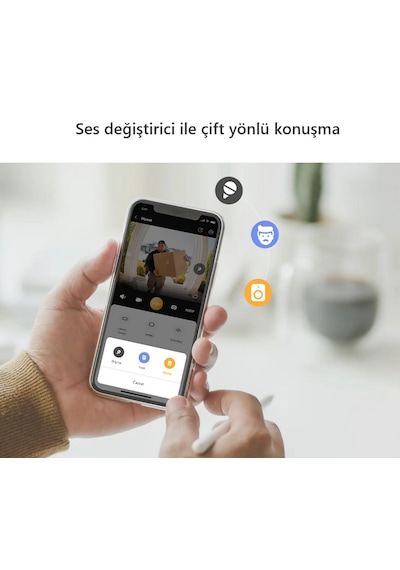 Imou 3mp Dahili Kameralı Ir Kapı Zili Doorbell 2s Kit Kameralı Uzaktan Yönetilebilir Kapı Zili Ve Kiliti
