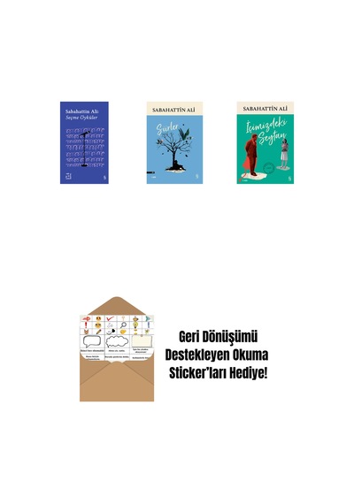 Everest Açıkhava 1 - Sabahattin Ali Seçme Öyküler + Şiirler + İçimizdeki Şeytan + Okuma Sticker'ları