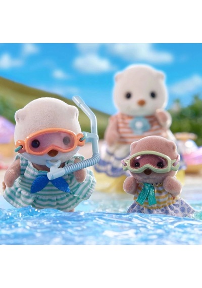 5804 Sylvanian Families Su Samuru Kız Kardeşler Ve Şnorkel Seti +3 Yaş Standart