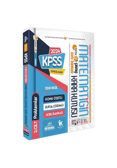 Kpss Matematiğin Kara Kutusu 2. Cilt Problem K.ö. Dijital Çözümlü Ösym Çıkmış Soru Bankası