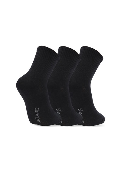 Slazenger Jumpy 3 Lü Erkek Siyah Çorap Siyah