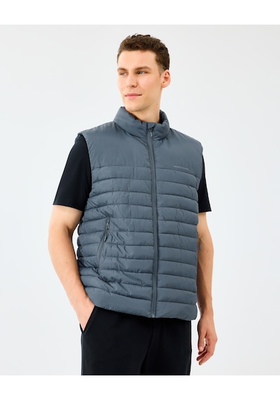 Skechers M Outerwear Polar Lining Paded Vest Erkek Gri Yelek S242212-3998 Gri