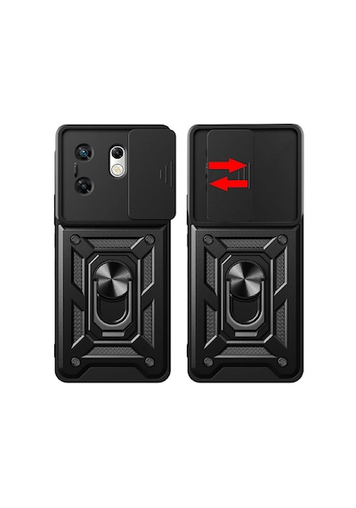 Zero 30 4g Kılıf Sürgülü Kamera Koruyucu Manyetik Standlı Tank Koruma Pazarplus Siyah
