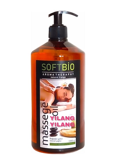 Softbio Yılang Yılang Masaj Yağı 1 Lt Aromaterapi Masaj Yağ