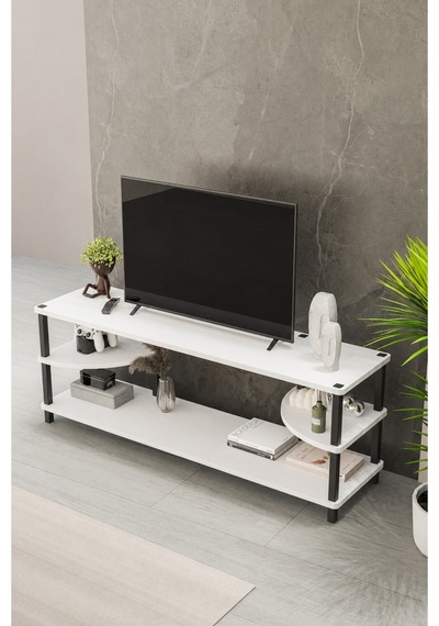 Neoline 120 Cm Tv Ünitesi Modern Tv Sehpası - Beyaz Beyaz