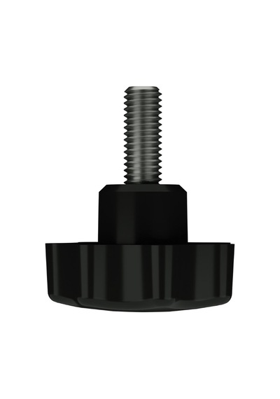 Cateksss Sıkma Ayar Vidası 40 Mm M8x50 Polyemid Siyah - 6 Lı Paket