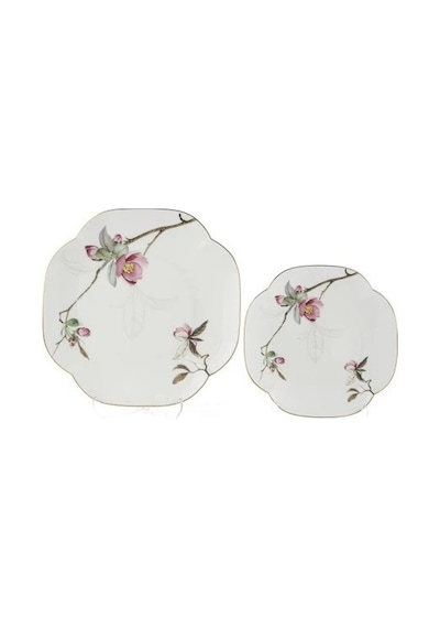 Mikasa Moor Peachy 4 Parça 2'li Pasta 19 Cm Ve Servis Tabağı 25 Cm Seti-7585 Çok Renkli