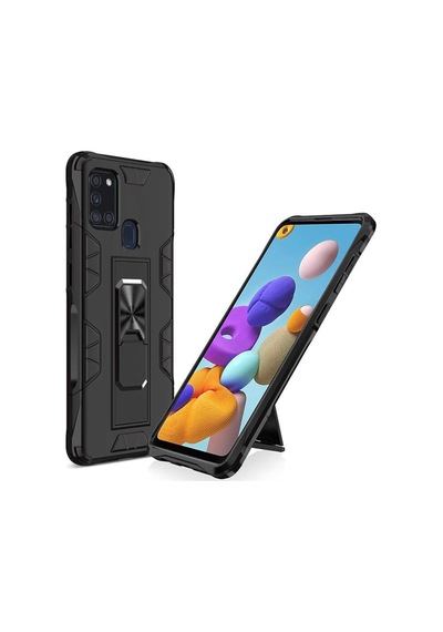 Samsung Uyumlu Galaxy A21S Kilif Miknatisli Zirhli Korumali Silikon 466792722