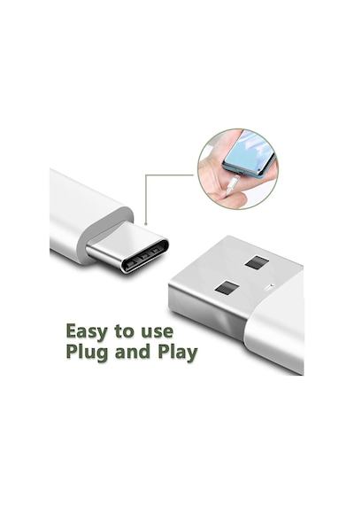 Type-c Şarj Kablosu 18w 3.0a Type C To Usb Hızlı Şarj Kablosu Tonex, Beyaz Standart