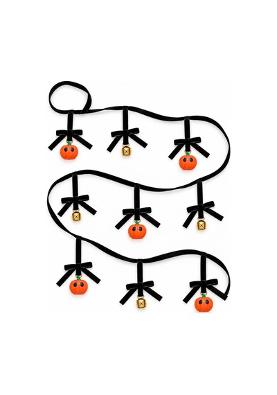 Halloween Balkabağı Ve Çan Figürlü Siyah Fiyonklu Dekoratif Süs Zinciri Cadılar Bayramı Kapı, Duvar Ve Parti Süsü Siyah - 938615301 Halloween Balkabağı Ve Çan Figürlü Siyah Fiyonklu Dekoratif Süs Zinciri Cadılar Bayramı Kapı, Duvar Ve Parti Süsü Siyah - 938615301