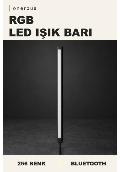 Onerous Rgb Led Işık, Bluetooth, 256 Renk Onr-1011410652 Çok Renkli