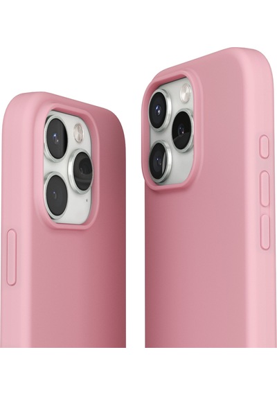 Vonmahlen Apple Uyumlu iPhone 16 Pro Magsafe Silikon Kılıf Pembe