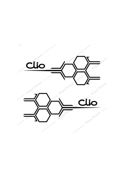 Clio Kapı Altı Sticker Renault Clio Sticker Oto Sticker