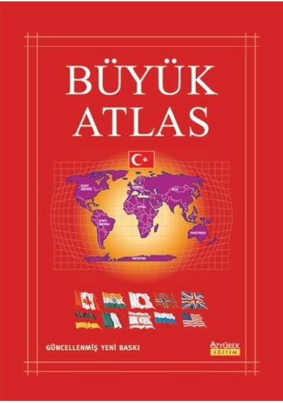 Büyük Atlas Karton Kapak Çok Renkli