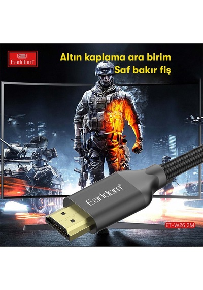 Fuchsia 4k Hdmı Kablo 2m 18 Gbps Hdmı 2.0 1.4 V Görüntü Aktarım Kablosu