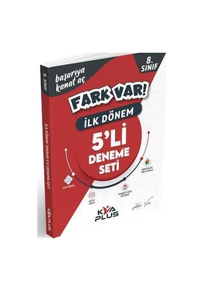 Kva Yayınları 8. Sınıf LGS İlk Dönem 5'li Deneme Seti