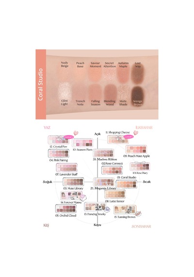 Clio Pro Eye Palette Air 01 Coral Studio