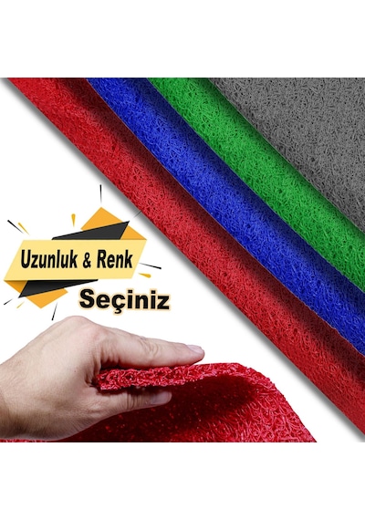 Kıvırcık Kaymaz Paspas Kaydırmaz Halı Pvc Dış Mekan Yolluk