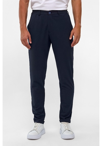 Süvari Lacivert Slim Düz Jogger Pantolon