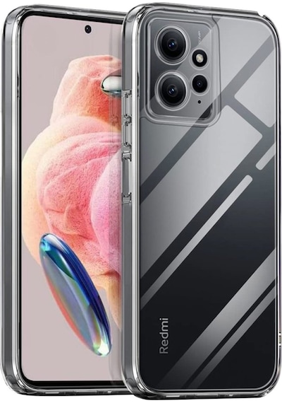 Xiaomi Redmi Note 12 4g Kılıf Kamera Korumalı Silikon Şeffaf Arka Kapak