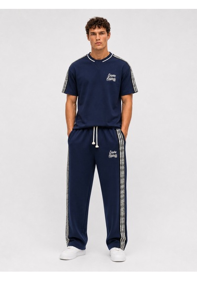 Respire Erkek Originals Şerit Detaylı Regular Fit Eşofman Takımı Lacivert